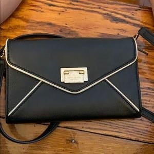 Black Kate Spade Crossbody envelope purse